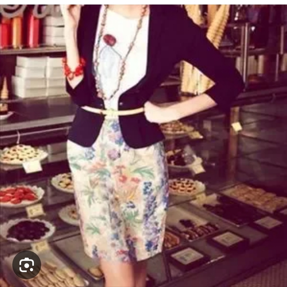 Anthropologie Floreat Floral Pencil Skirt